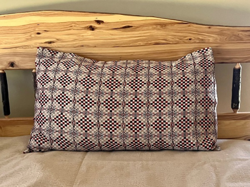 SHADOWBROOK BRICK/NAVY/LINEN PILLOW SHAM